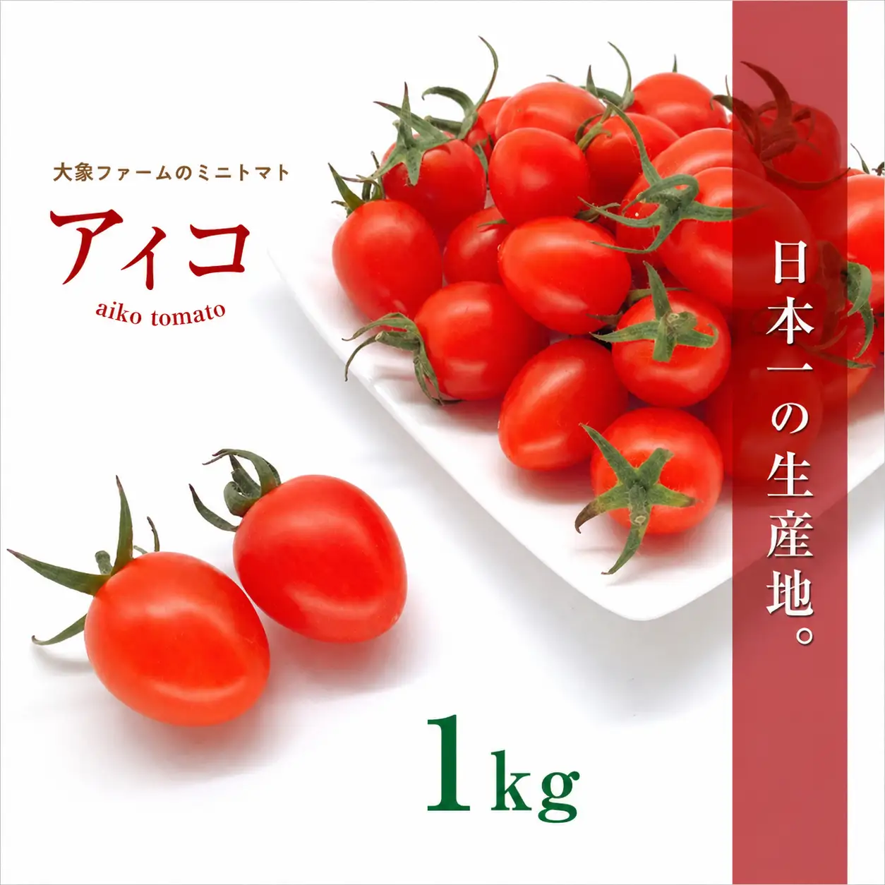 『大家ファーム』の ミニトマト アイコ 1kg 熊本県玉名 | トマト ミニトマト 野菜 やさい アイコ 熊本県 玉名市