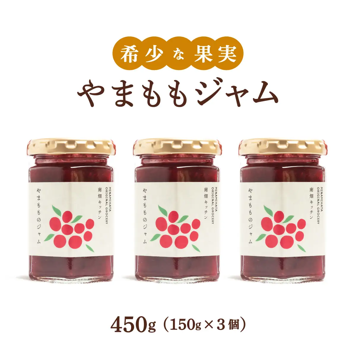  【程よい甘みと酸味】やまももジャム 150g×3