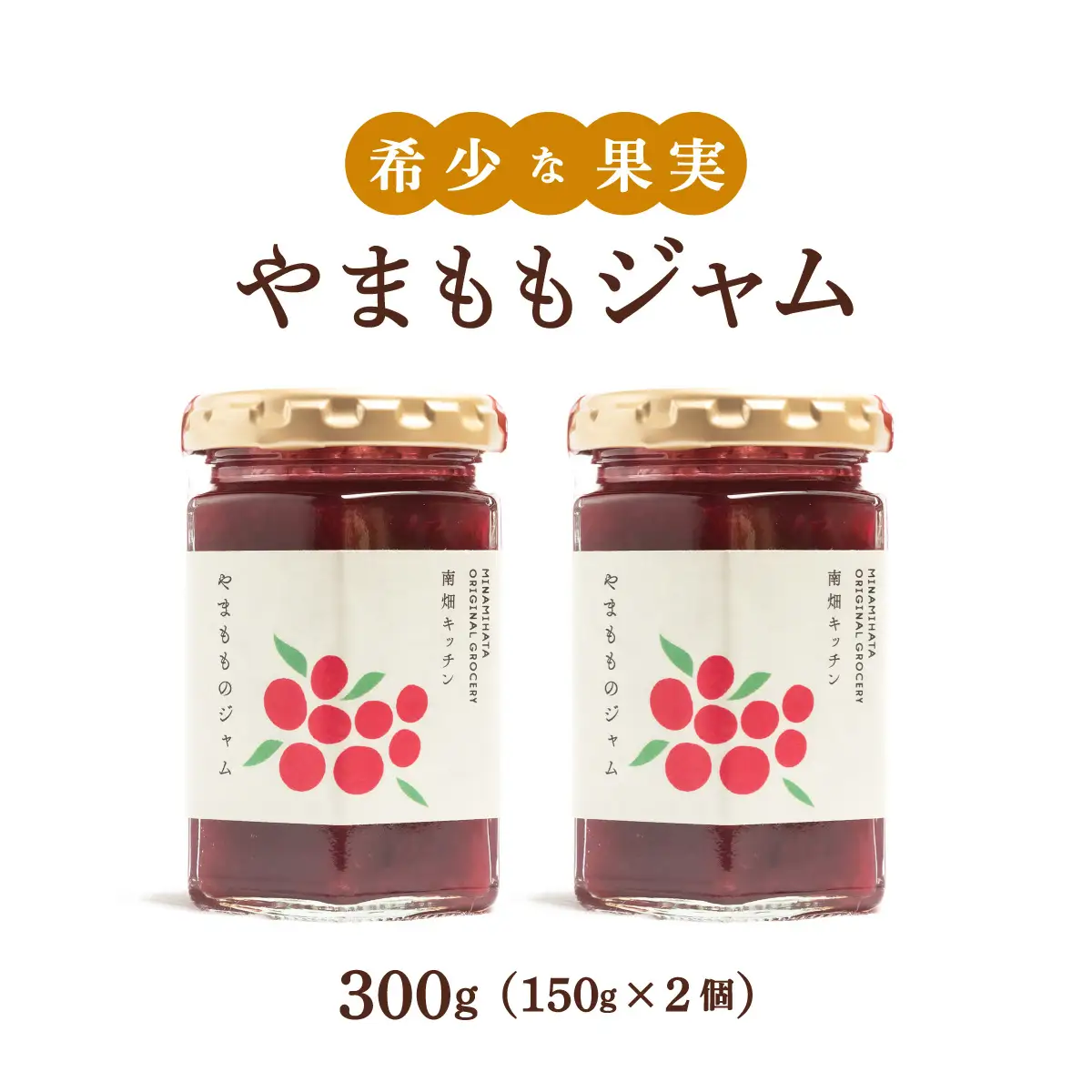  【程よい甘みと酸味】やまももジャム 150g×2