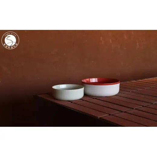 1616/ S&B Bowl 140 Light Green & Bowl 180 Red / White 2点セット【1616/arita japan】有田焼 ショルテン＆バーイングス デザイン オランダ 食器 器 うつわ ボウル 小鉢 中鉢 グリーン レッド シンプル シック モダン ギフト eb053
