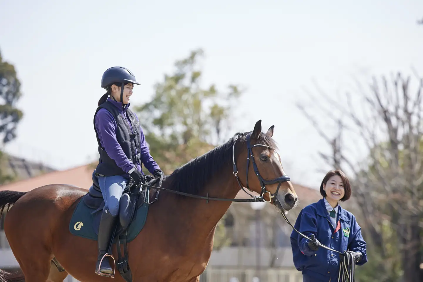 乗馬 初心者歓迎！馬とふれあう感動体験 東武乗馬クラブ＆クレインの乗馬体験1回コース