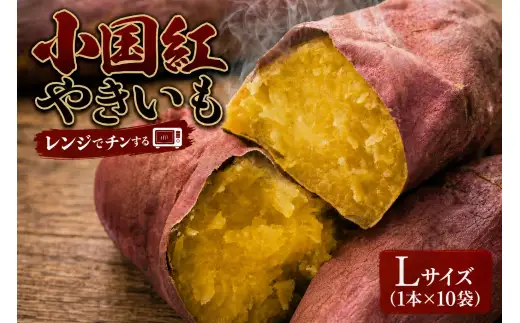 小国紅 「 レンジでチン 」 3kg （ Lサイズ 1本 × 10本 ） × 2箱 計6kg やさい 野菜 甘み 国産 熊本県産 サツマイモ さつまいも 芋 濃厚 ミネラル スイーツ 【 2026年12月上旬発送開始 】