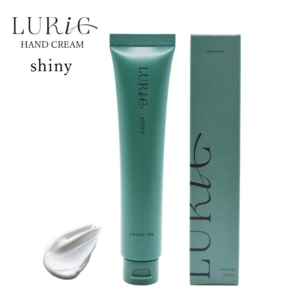 LURIC shiny（ルリック シャイニー）ハンドクリーム 40g 1本 手荒れ リラックス おすすめ ギフト プレゼント スズキ機工 自然な香り べたつかない 柑橘 ウッディ 森林 乾燥 