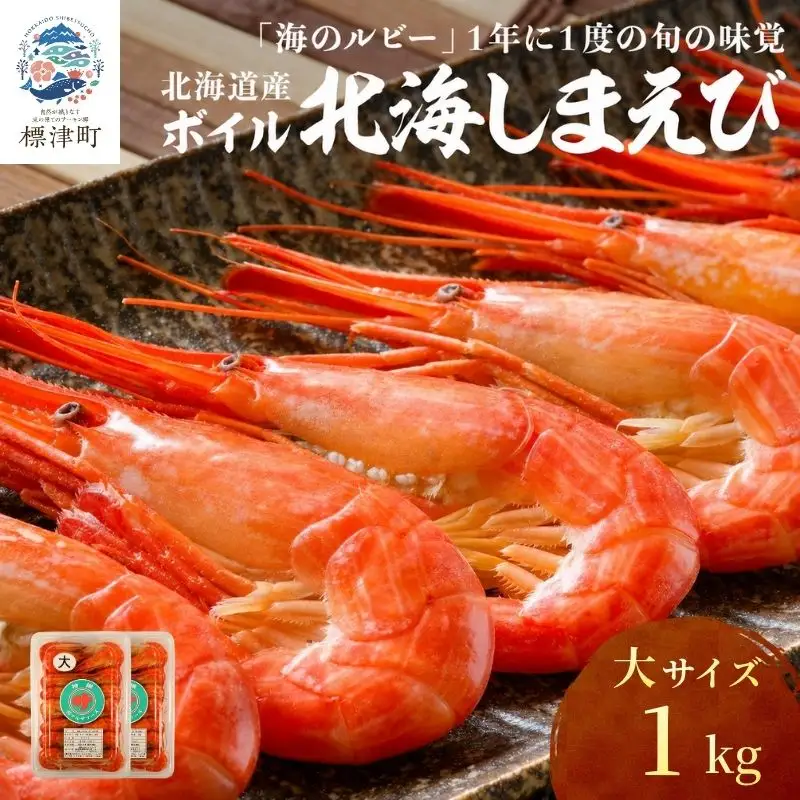 【北海しまえび】 大 1kg（500g×2） えび【AH】