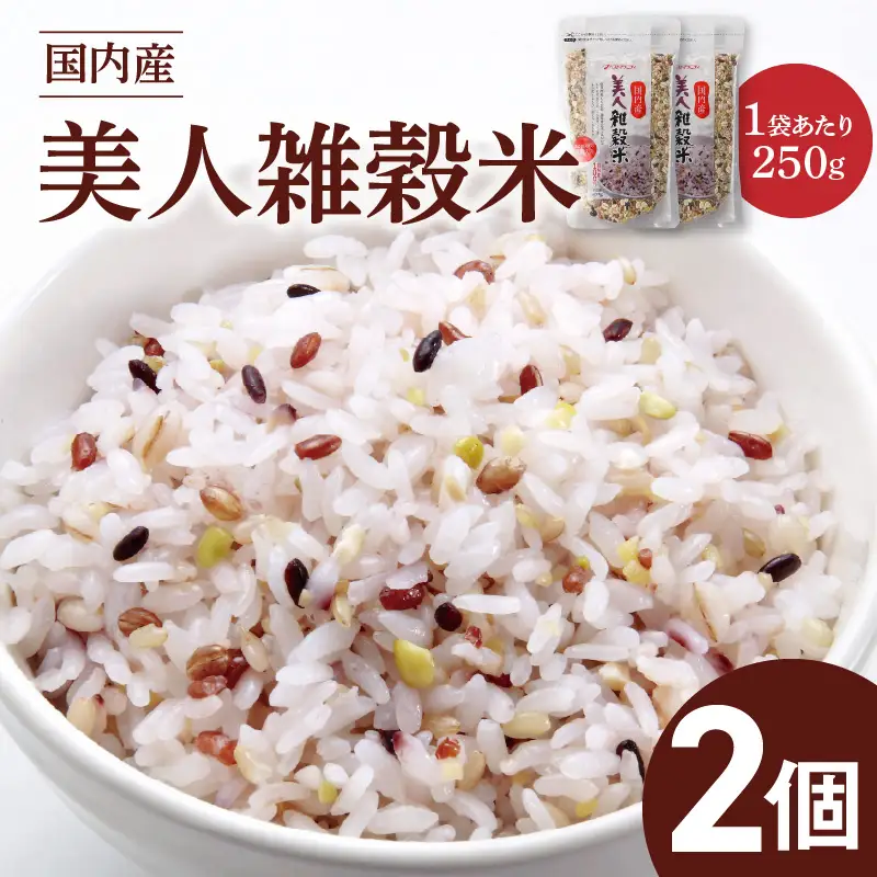 国内産 美人雑穀米 250g×2個 計500g 〔Gr094-02〕