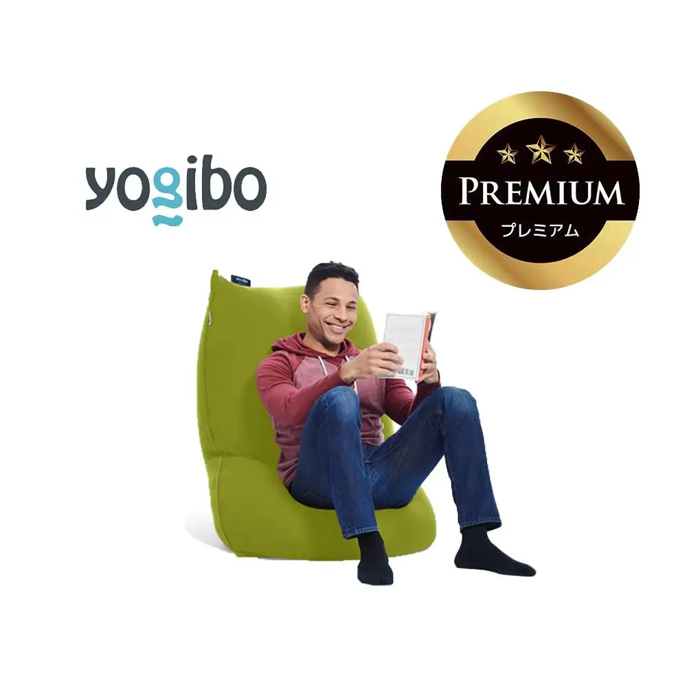 Yogibo Lite Premium ライムグリーン│送料無料 全国配送離島含 ビーズクッション カバー 洗える（ヨギボー ライト プレミアム）