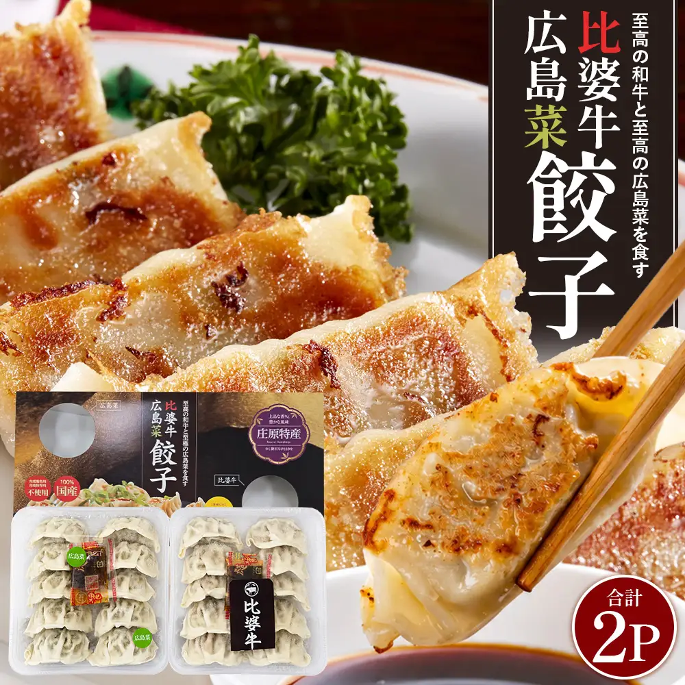 比婆牛餃子 広島菜餃子 合計2パック