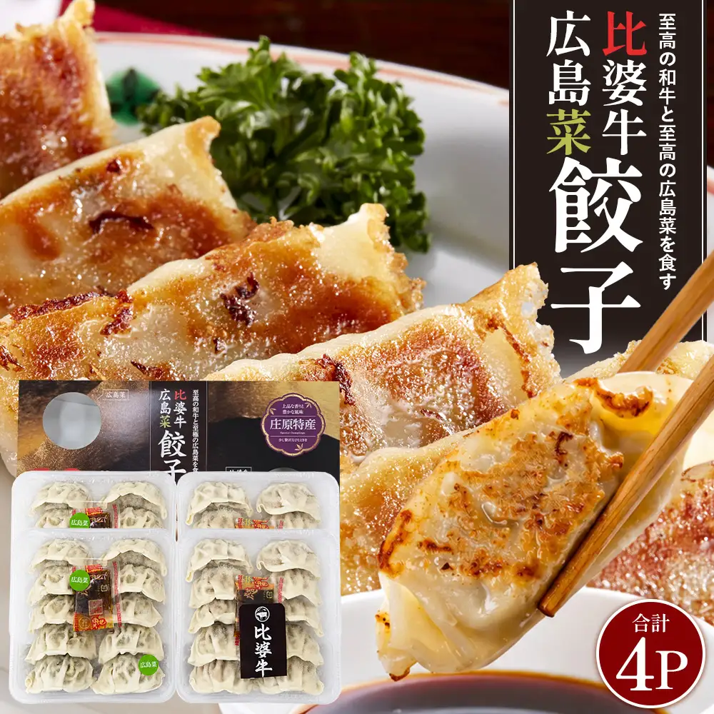 比婆牛餃子 広島菜餃子 合計40個