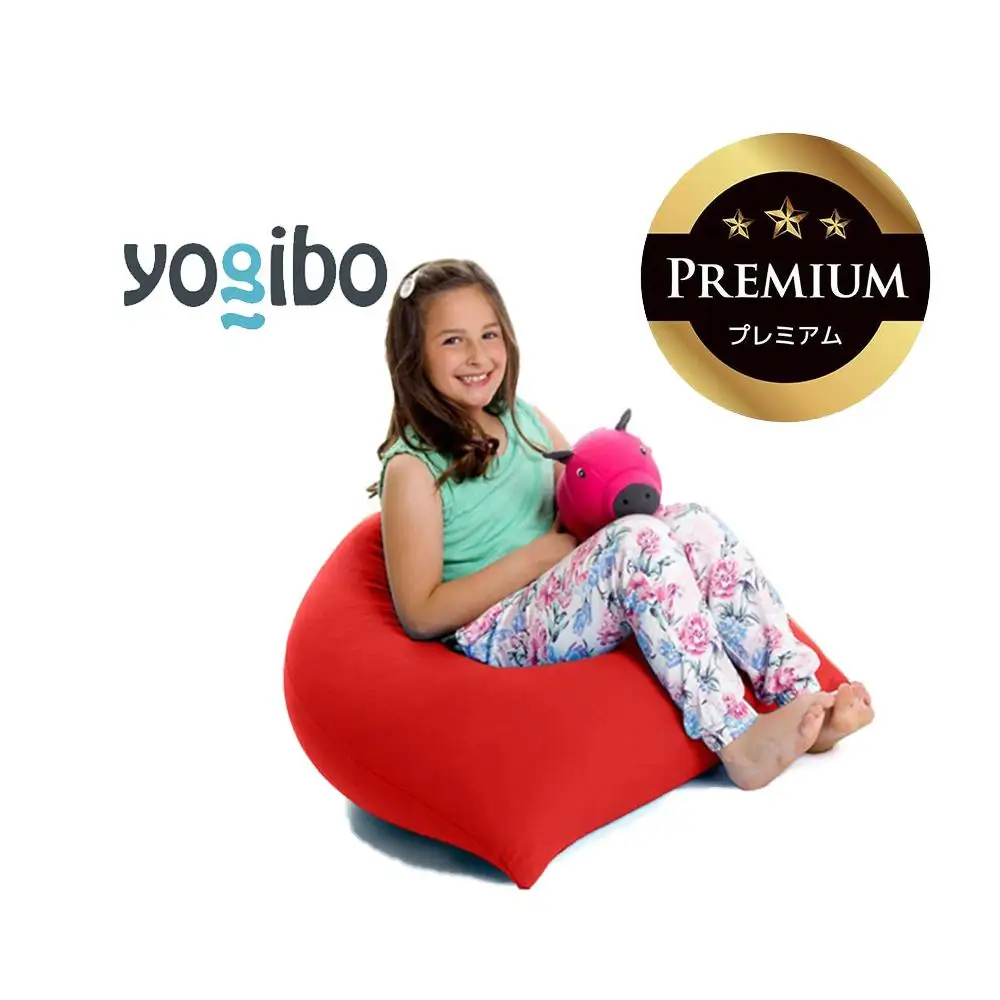 Yogibo Pyramid Premium レッド│送料無料 全国配送離島含 ビーズクッション カバー 洗える（ヨギボー ピラミッド プレミアム）