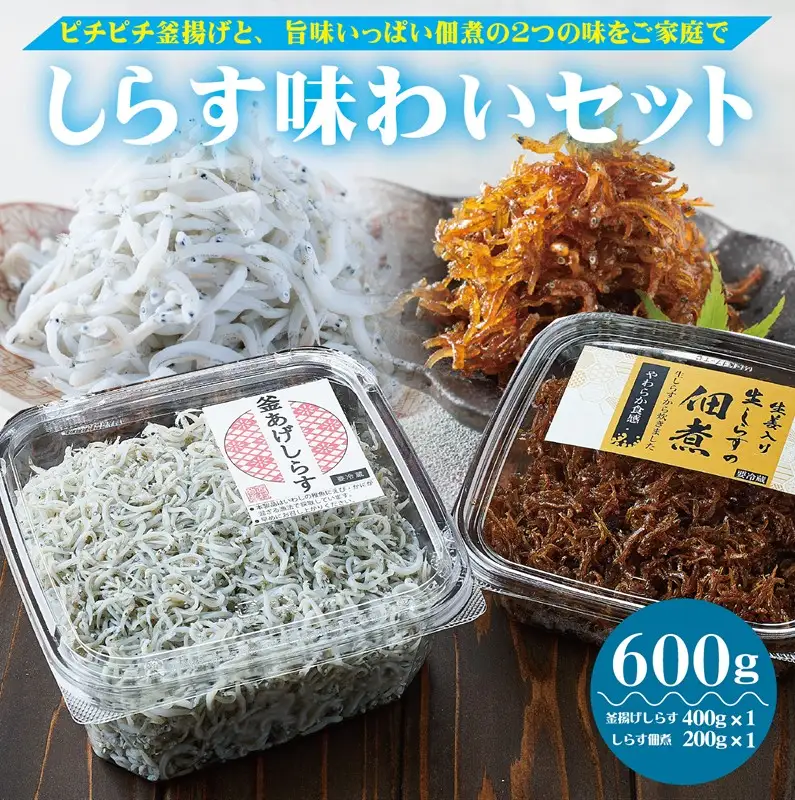 しらす味わいセット(釜あげしらす400g・しらすの佃煮200g)(B1173-1)