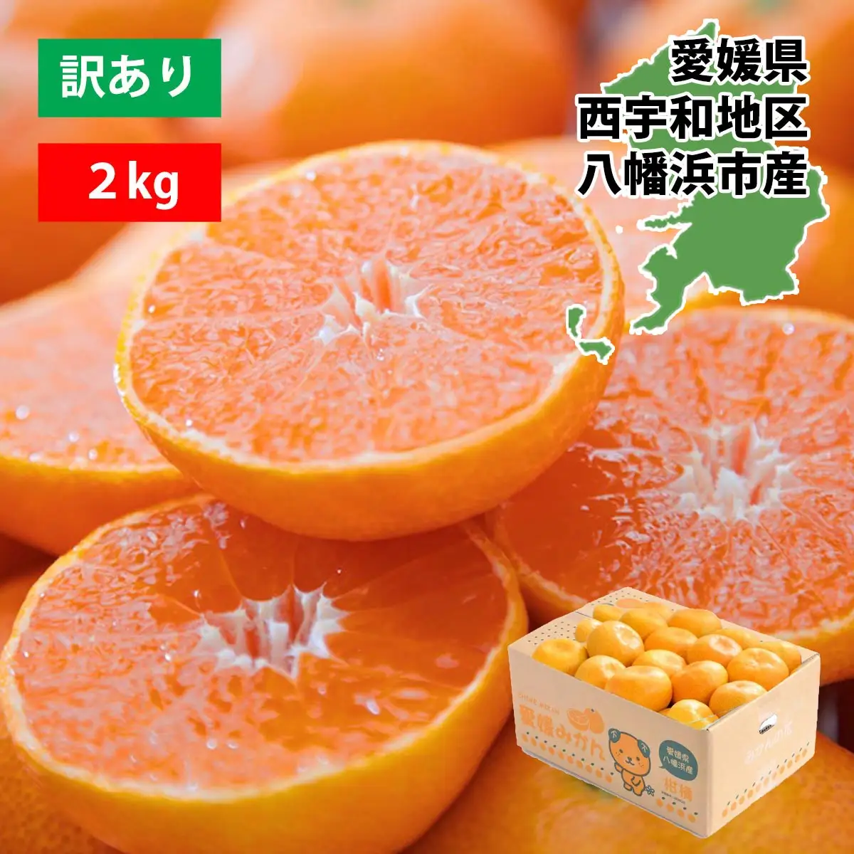 【先行受付】西宇和地区八幡浜産 愛媛みかん2kg【訳あり】【A25-173】YWTAP114