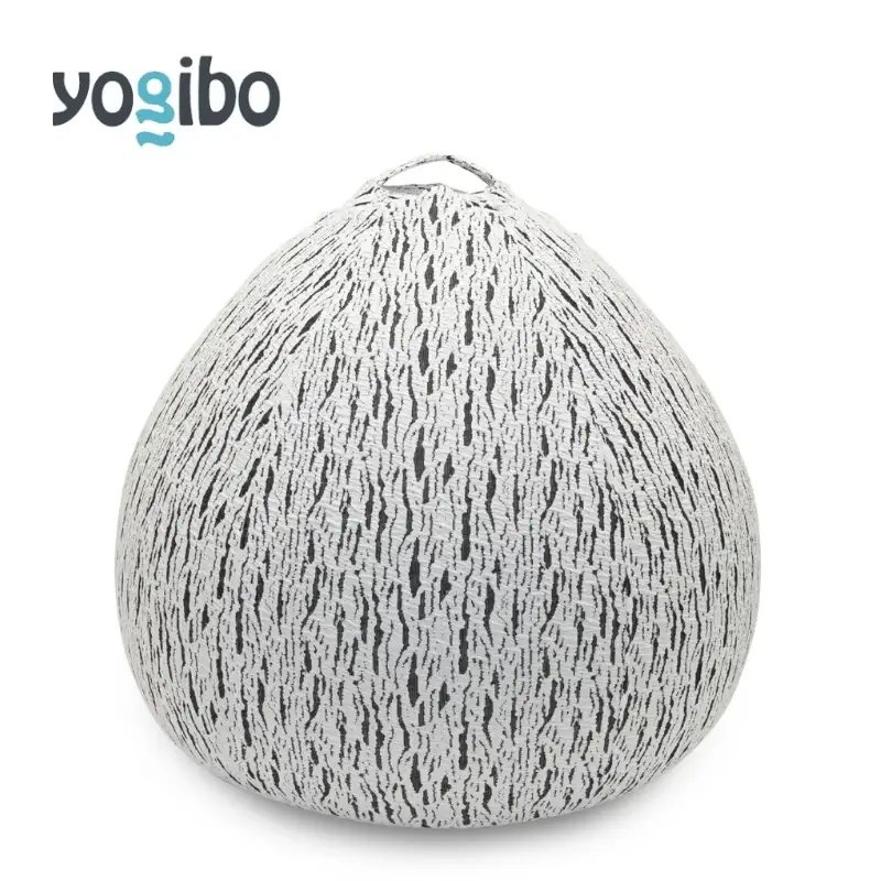 クッション ヨギボー ラックス ドロップ Yogibo Luxe Drop ライトグレー クッション