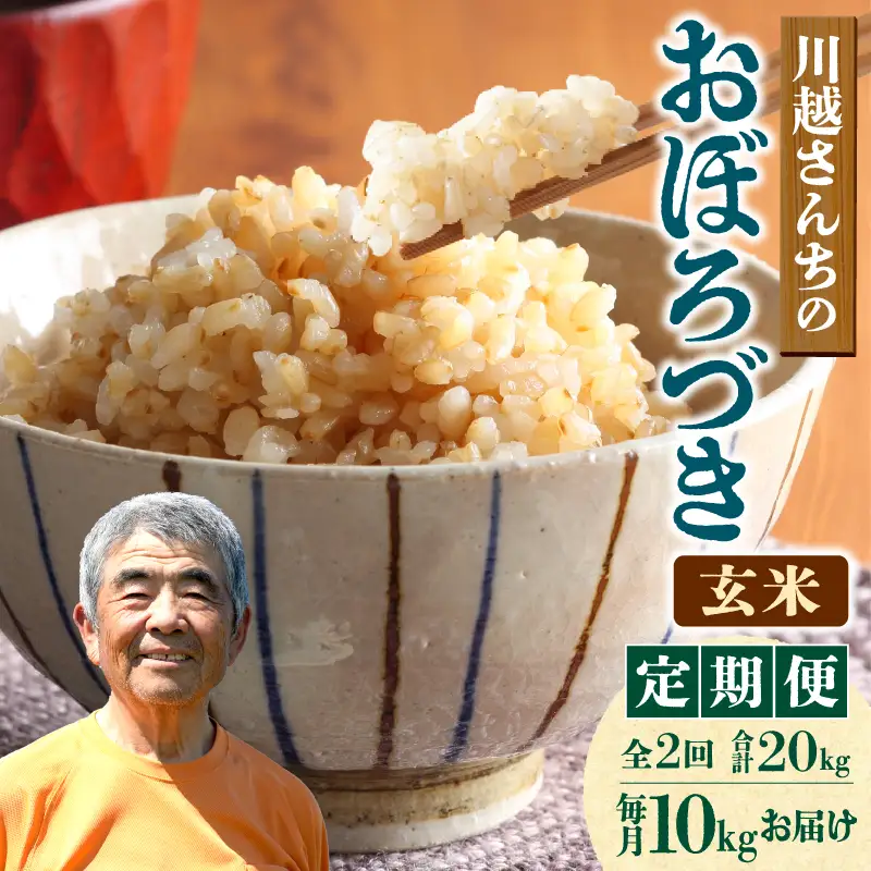 【定期便2回】令和7年産 おぼろづき 玄米 10kg（5kg×2袋）雨竜産 北海道