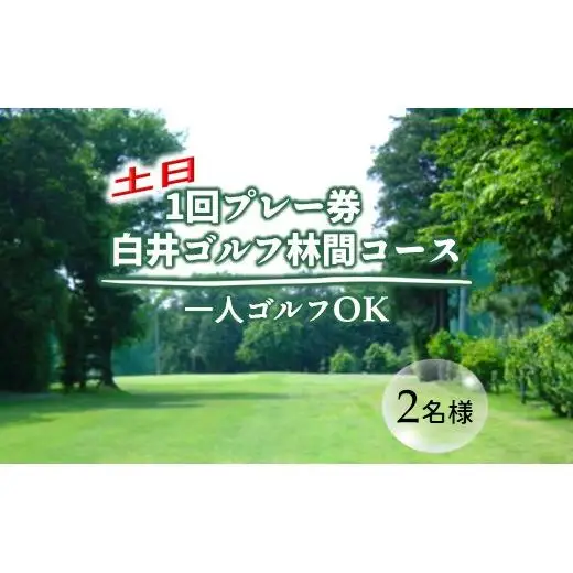 ゴルフ場利用券 白井ゴルフ林間ショートコース 土日1回プレー券 2名様分 白井市 ゴルフ場 お一人様でも回れるゴルフ場 おすすめ 体験 千葉 初心者歓迎 ショートコース ペアチケット 体験チケット