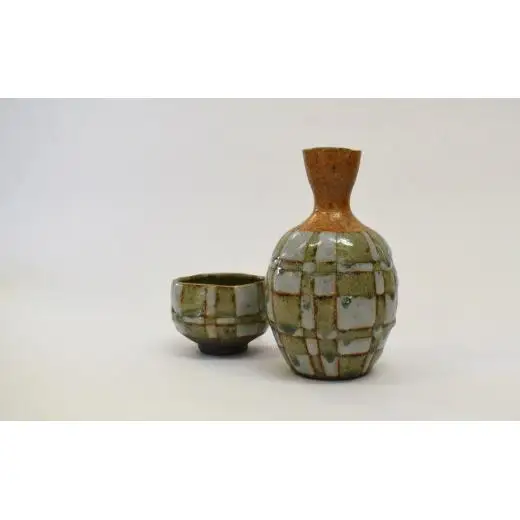 釉彩酒器セット 和食器 徳利 お猪口 陶芸品《受注制作》銚子 お猪口 晩酌 日本酒 おすすめ おしゃれ モダン 陶芸 手作り 食器 陶器 陶芸作家