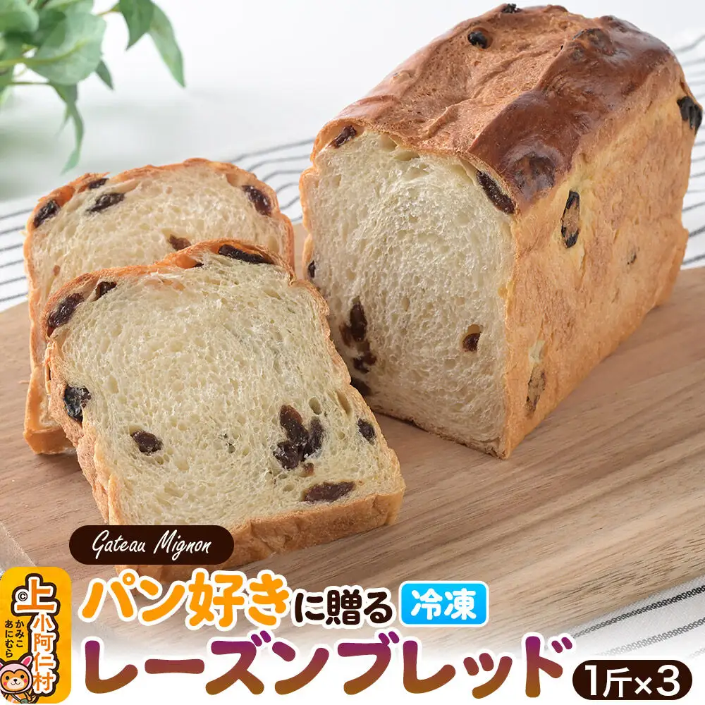 パン好きに贈るレーズンブレッド（3斤）《冷凍パン》