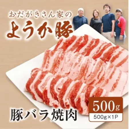 【八鹿豚】バラ焼肉　500g×1P【配送不可地域：離島】【1735654】