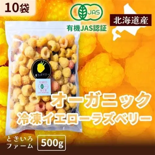 冷凍イエローラズベリー 5kg(500g×10袋)  有機JAS認証【配送不可地域：離島】【1725962】