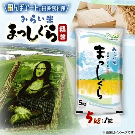 【田んぼアートの村からお届け】みらい米 まっしぐら 精米 5kg【1743386】