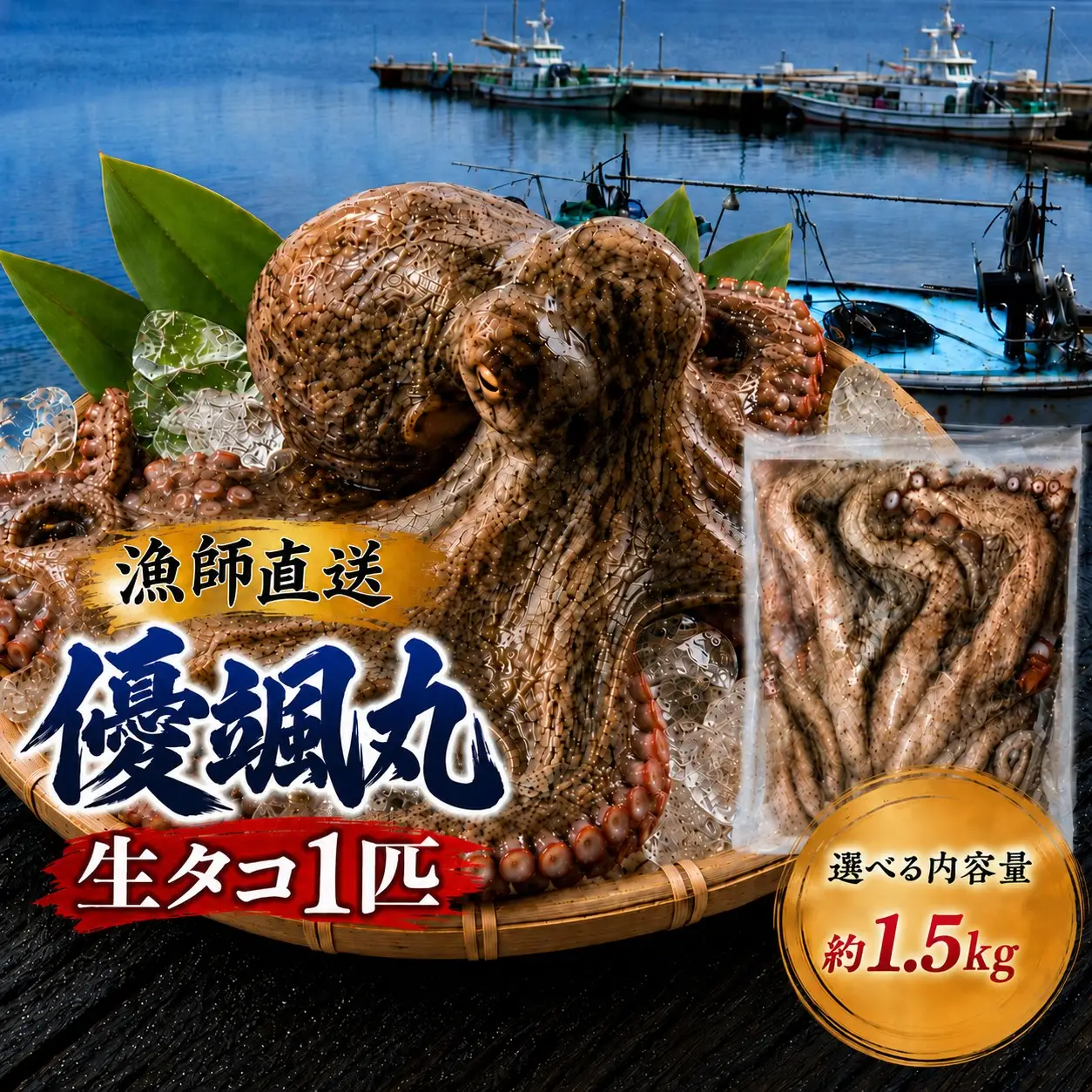 瀬戸内海の幸セット 生タコ チルド 約 1.5kg