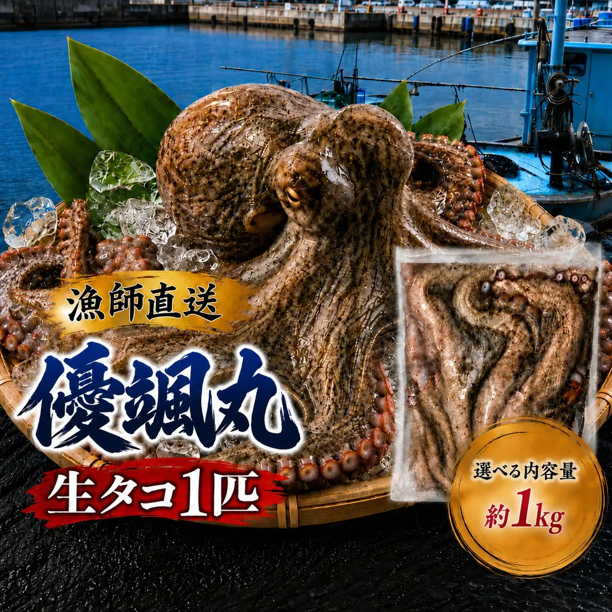瀬戸内海の幸セット 生タコチルド 約 1kg