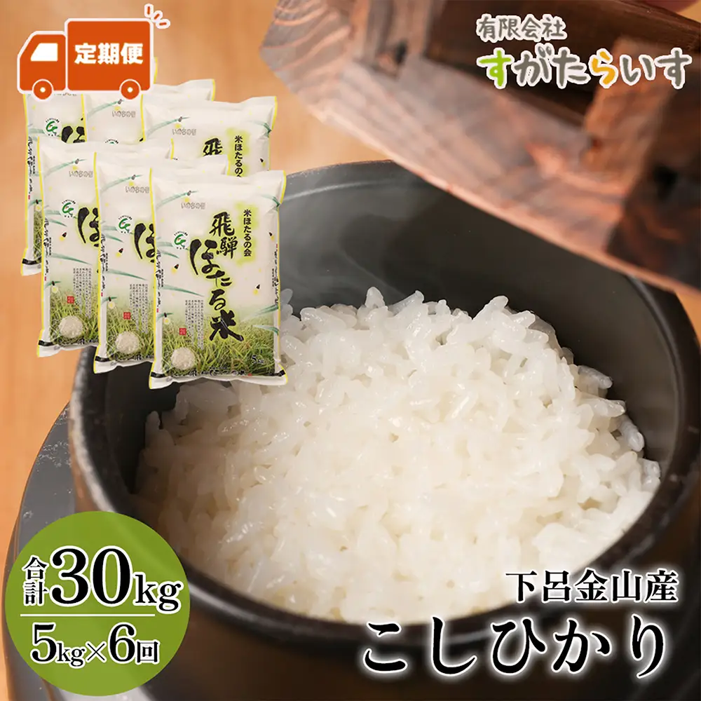 新米先行予約【2026年産米】【定期便】5kg×6回（2026年10月から発送）こしひかり【51-Z】