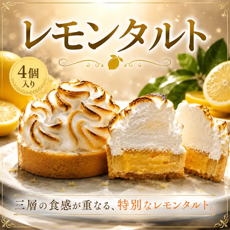 レモンタルト 4個入り 冷凍ケーキ 【タルト】
