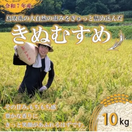 【5年連続特Aランク獲得】令和7年産　原田農園きぬむすめ精米 10kg【1723138】