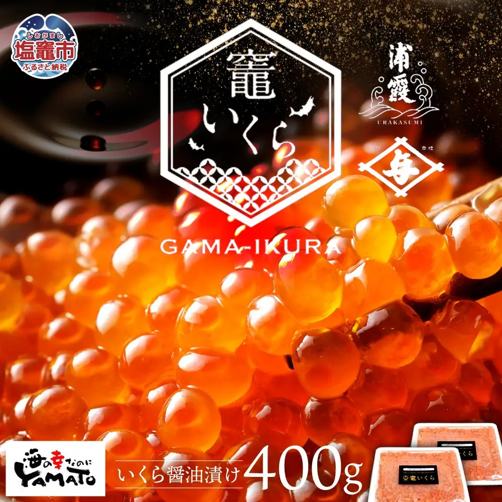 【定期便/計12回】竈いくら（いくら醤油漬け）400g （計4800g） | ya00003-400-t12