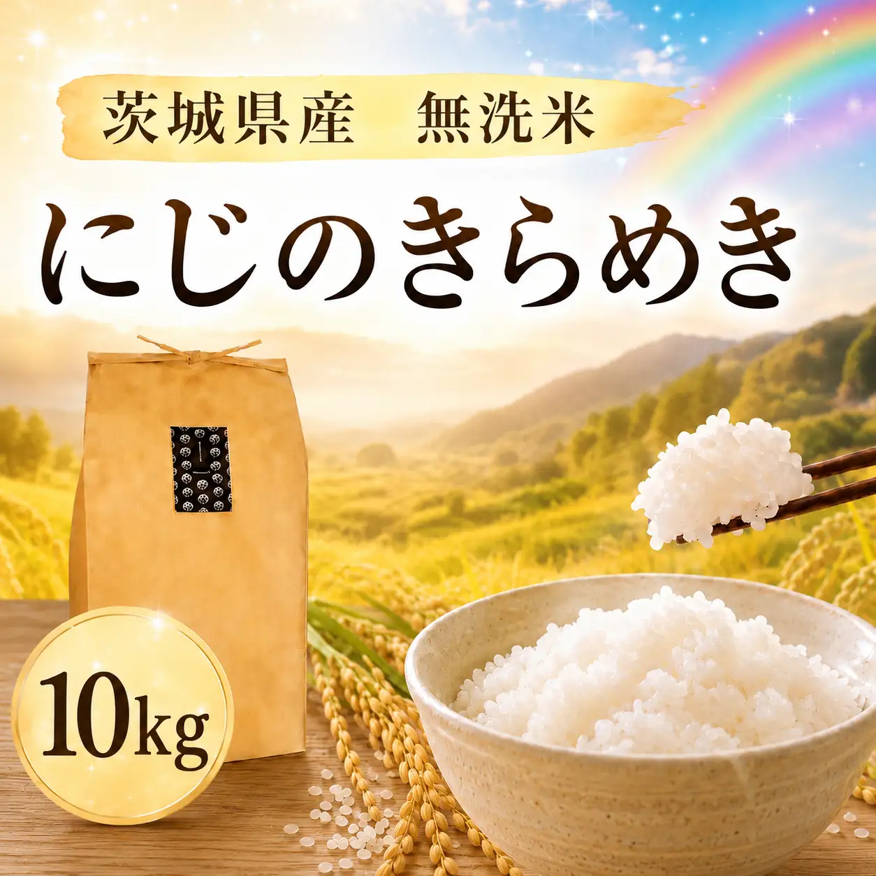《無洗米》【にじのきらめき】無洗米 10kg 令和7年産 数量限定