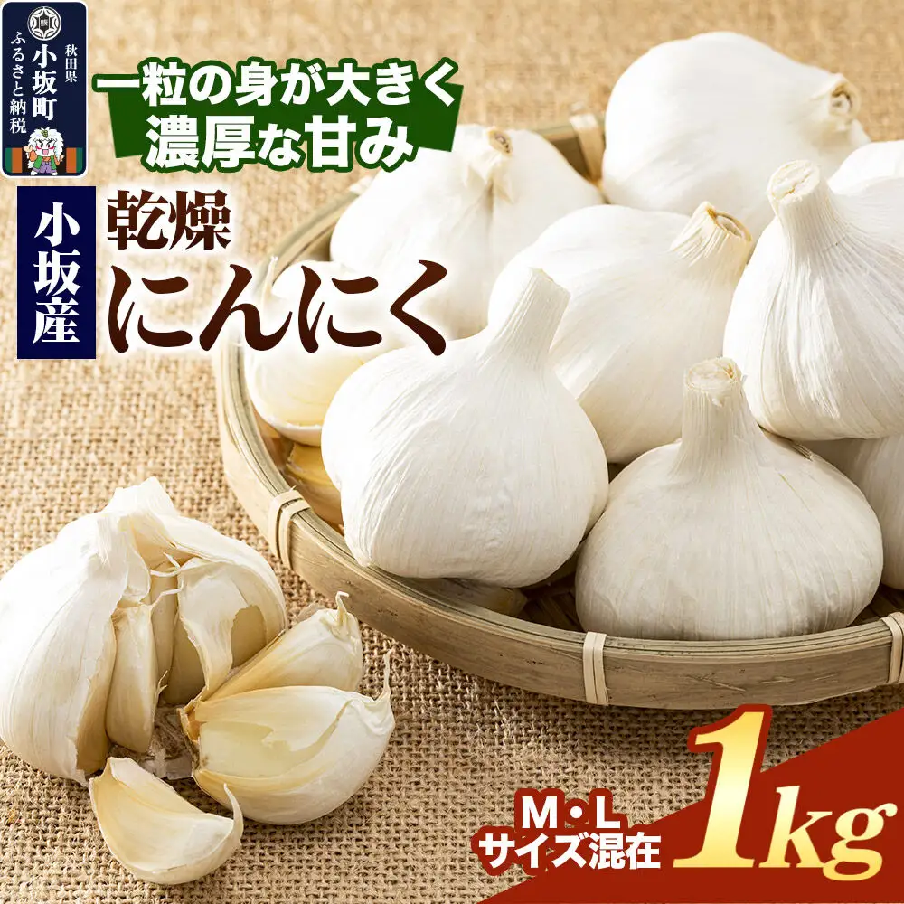 《先行受付》小坂産 乾燥にんにく 1kg