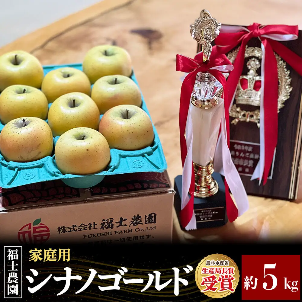 【26年11月発送】りんご シナノゴールド【家庭用】約5kg 青森県 弘前市