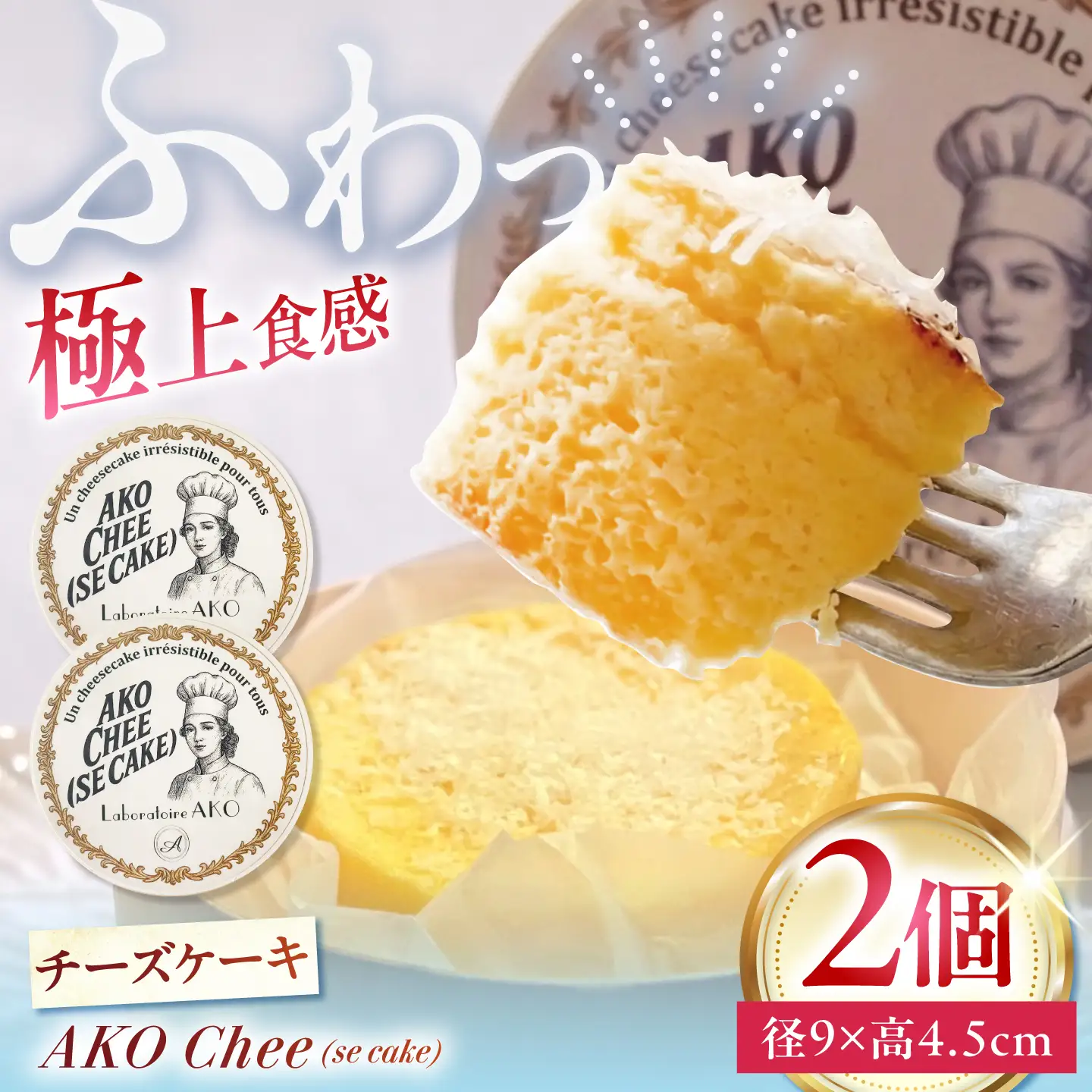 チーズケーキ AKO Chee(se cake) アコチー 2個 多治見市 / Laboratoire AKO[TEI007] チーズケーキ