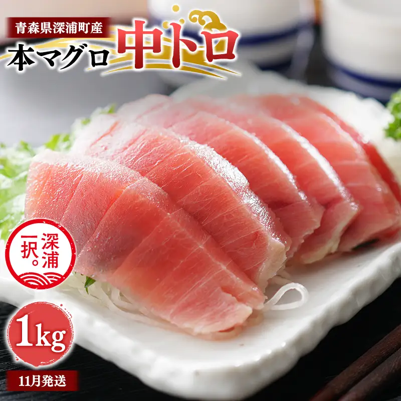 天然本マグロ 中トロ 1kg 200g×5 【fu-0015-017_11】