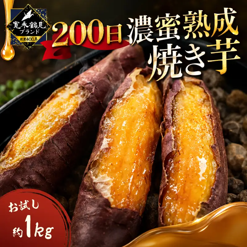 【先行予約2027年2月以降発送】200日極限ギリギリまで熟成させた『濃密熟成焼き芋』お試し1キロ 野菜 やさい 食品 焼き芋 横浜市 芋 甘い 美味しい 熟成 さつまいも 新食感 食 イモ 【テレビ出演で話題沸騰】