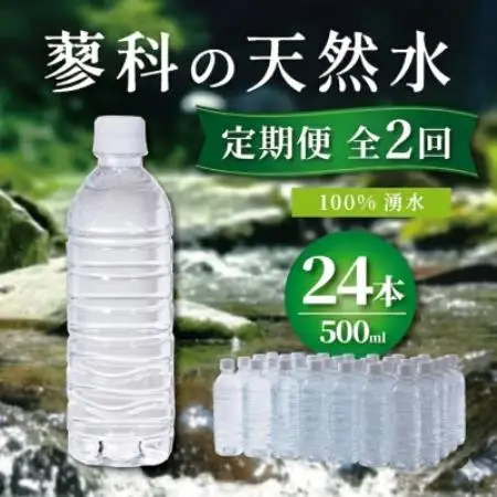 【2ヵ月毎定期便】蓼科の天然水ラベルレスボトル 500ml×24本 長野県茅野市からお届け全2回【4087740】