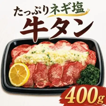 たっぷりネギ塩 牛タン 400g 焼肉【配送不可地域：離島】【1741792】
