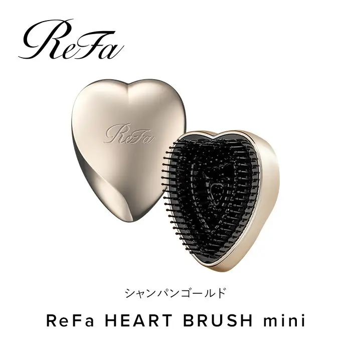 ReFa HEART BRUSH mini【シャンパンゴールド】美容 リファ ハートブラシ ヘアケア 人気 ブラシ