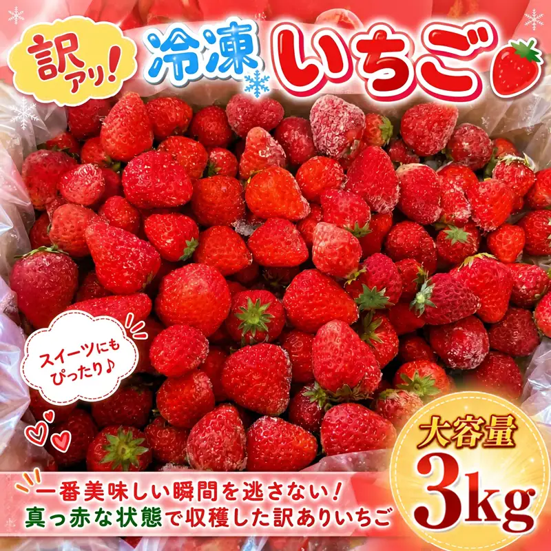 いちご 冷凍 訳あり 3kg いちご