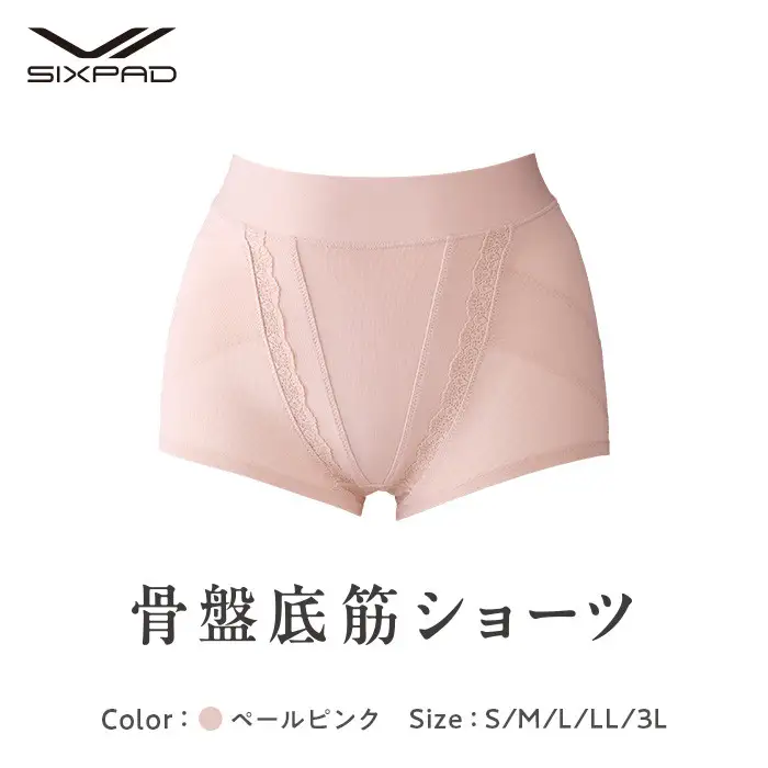 【ペールピンク 3Lサイズ】SIXPAD 骨盤底筋ショーツ