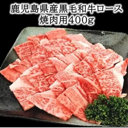 鹿児島県産黒毛和牛ロース焼肉用400g【配送不可地域：離島】【1185891】