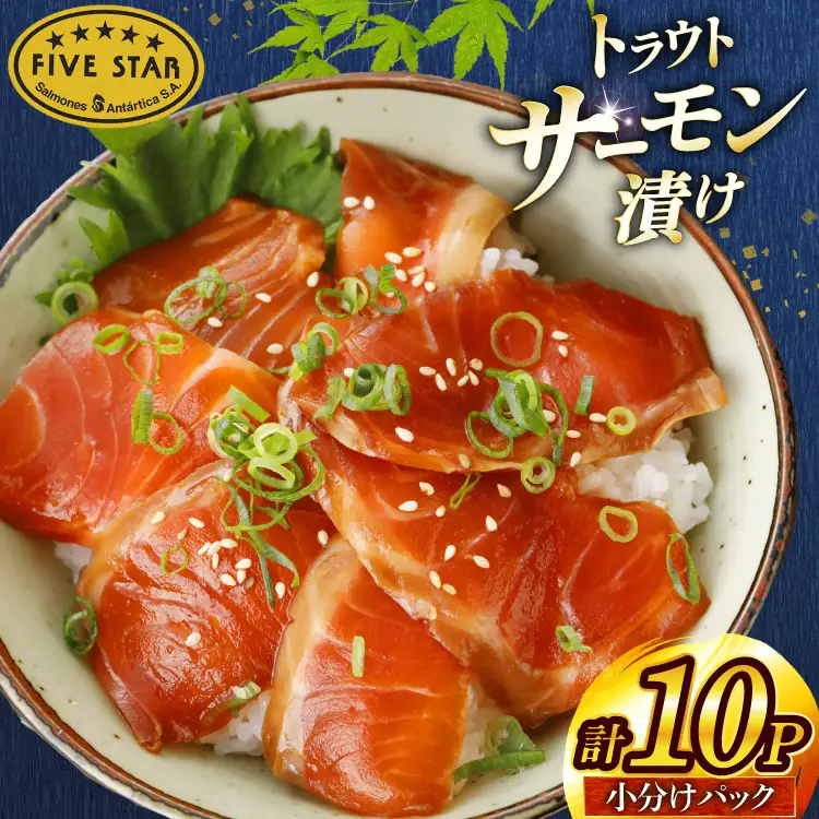 サーモン FIVE STAR ブランド サーモン漬け 10パック セット 