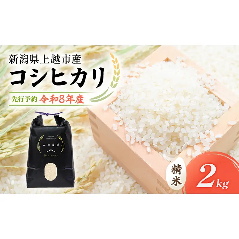 【先行予約】特別栽培米 コシヒカリ 2kg 山本農園 コシヒカリ