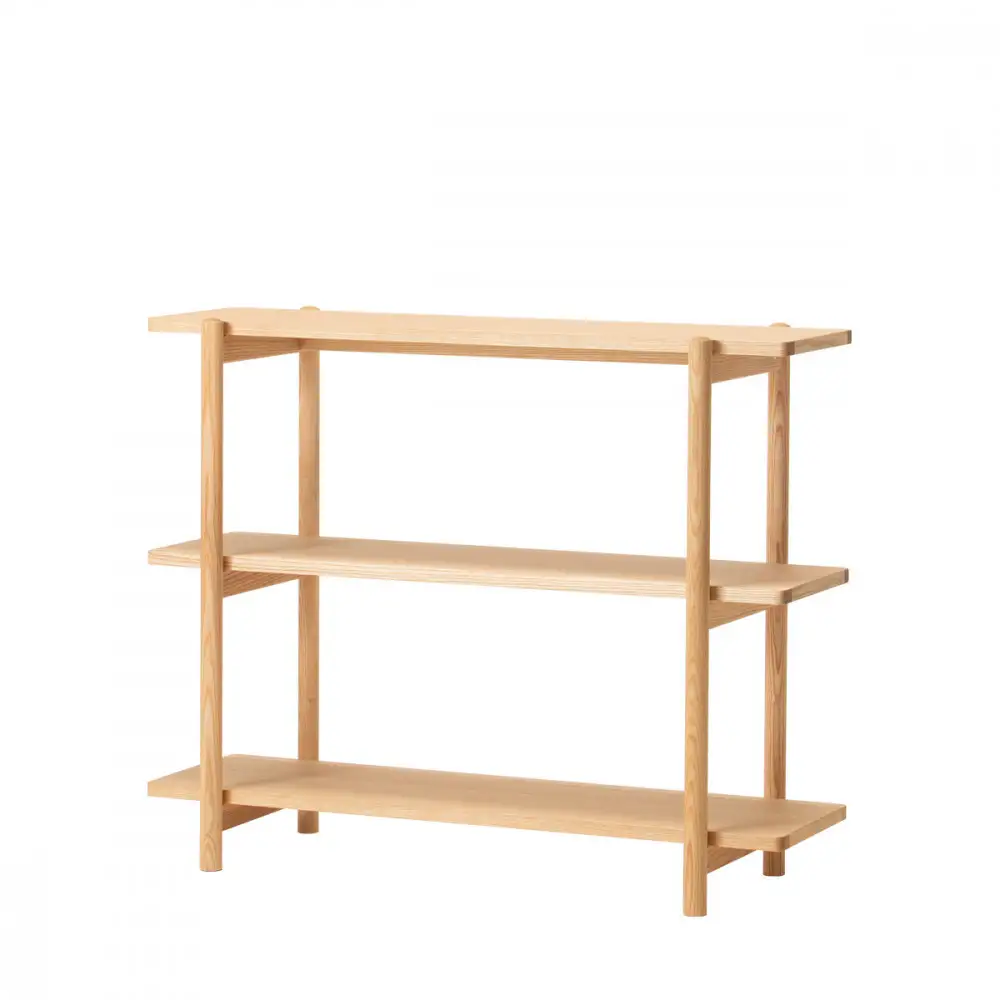 旭川家具 コサイン リビングシェルフ85 タモ シェルフ _05763