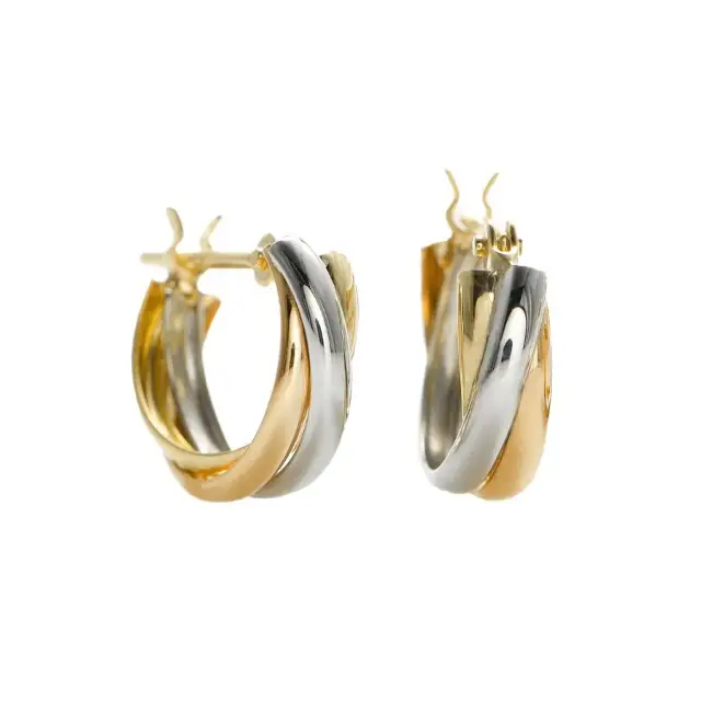 コンビカラー フープピアス small /a0014