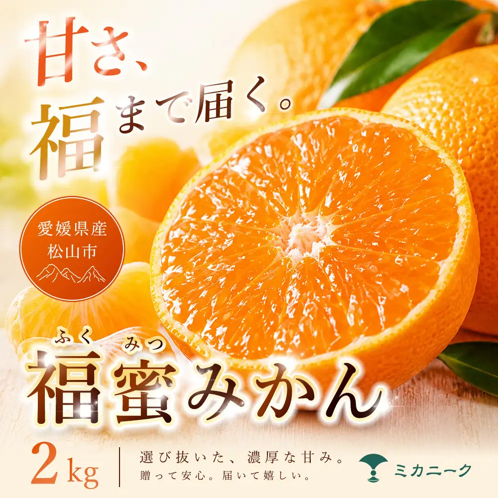 みかん 家庭用 2kg 愛媛県産 【2026年11月上旬頃から順次発送】  温州みかん ミカン mikan 【MKN045】