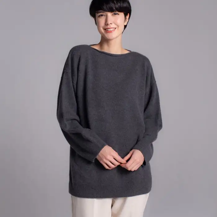 【期間限定(～8/31) エシカルプライス 】【 UTO カシミヤ 】レディース ベビーカシミヤ 100% ボックスシルエット セーター 岩手県 北上市 X0075R0805 ユーティーオー カシミヤ cashmere