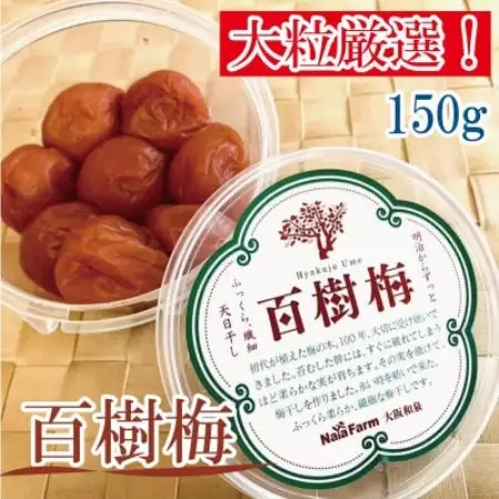 【希少な大玉】和泉市産 百樹梅150g×2パック　大粒厳選 豊かな香りと肉厚な果肉[なやファーム]【1741265】
