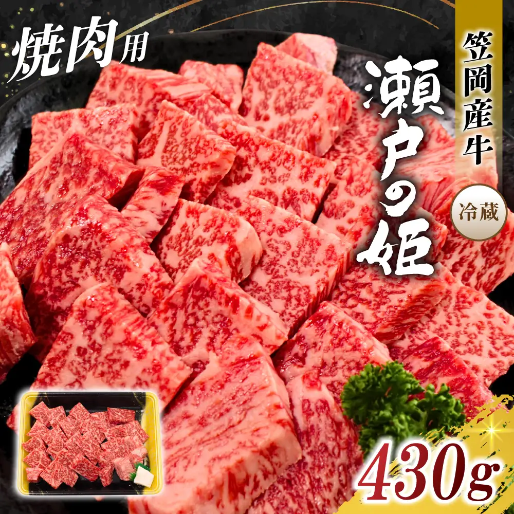 瀬戸の姫（焼肉用）牛肉 焼肉 430g　【tfam002-01】