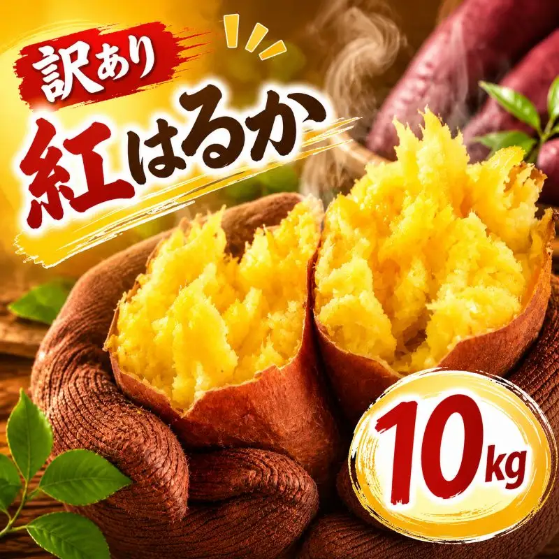 さつまいも 生芋 紅はるか 10kg 訳あり サツマイモ 【9月下旬～11月下旬発送】